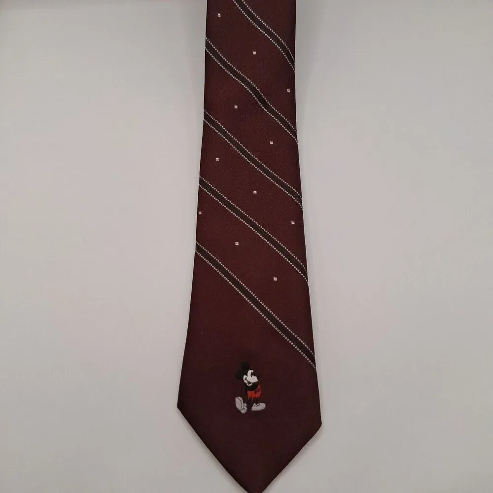 VTG 1970's Cervantes Mickey Mouse Tie NECK TIE Made in‎ LA